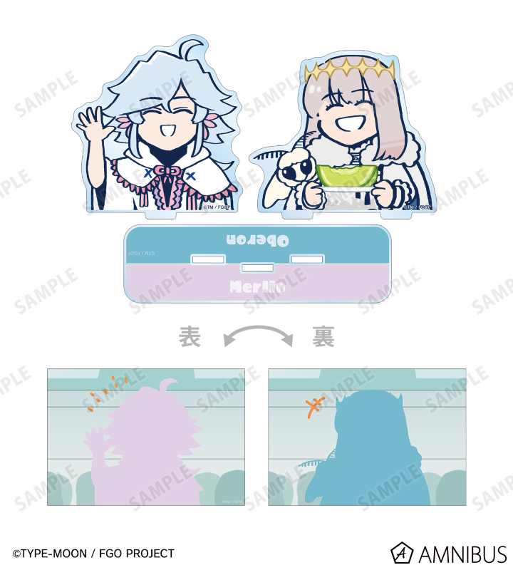 マーリン&オベロン イラストカード付き両面アクリルスタンド