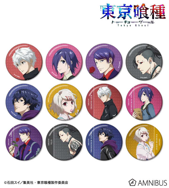 東京喰種 ウタ スクエア 缶バッジ 四角 レア TVアニメ『東京喰種トーキョーグール』 - 描き下ろし 歩みver