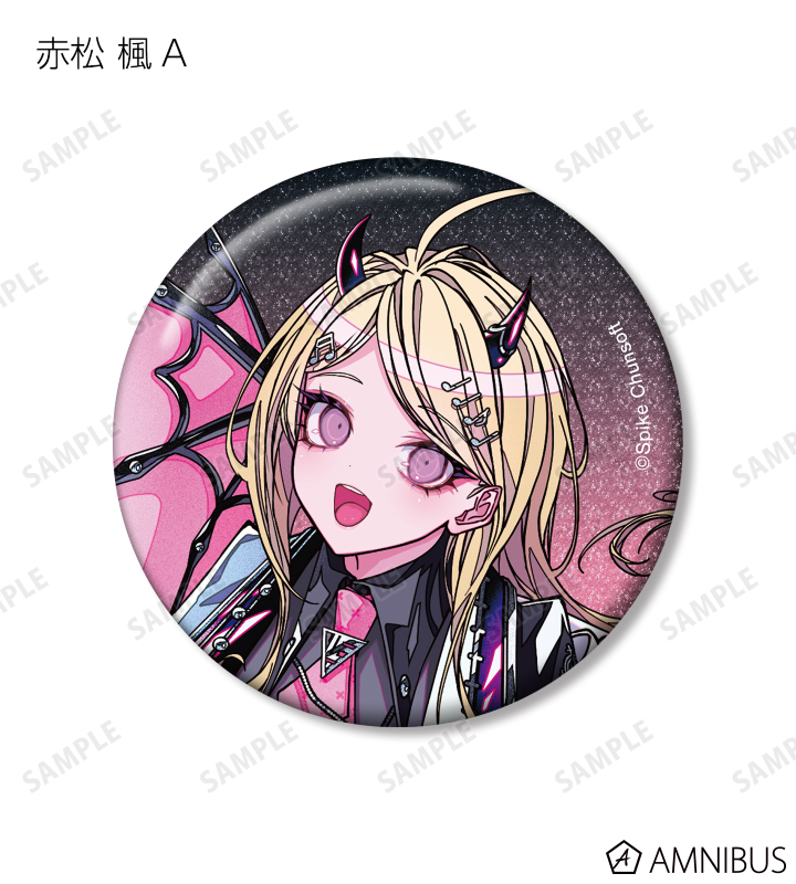 ダンガンロンパ エビテン ハート アクリルバッジ 赤松楓 5個 ダンガンロンパシリーズ - めつぶしあんこさんイラスト 天使と