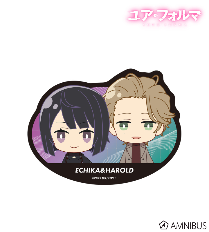 エチカ&ハロルド ちびキャラ ダイカットステッカー ver.A