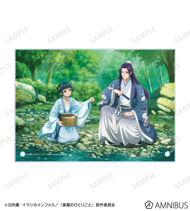 薬屋のひとりごと　王都探索　猫猫　壬氏　書き下ろし　アクリルトレーディングカード TVアニメ『薬屋のひとりごと』 - 描き下ろし 猫猫＆壬氏 水遊び