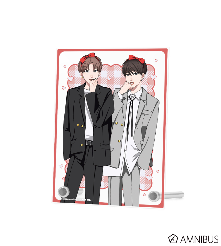 はなげのまい先生 描き下ろし 田中隼人&瀬川拓海 プリントシール風ver. A6アクリルパネル