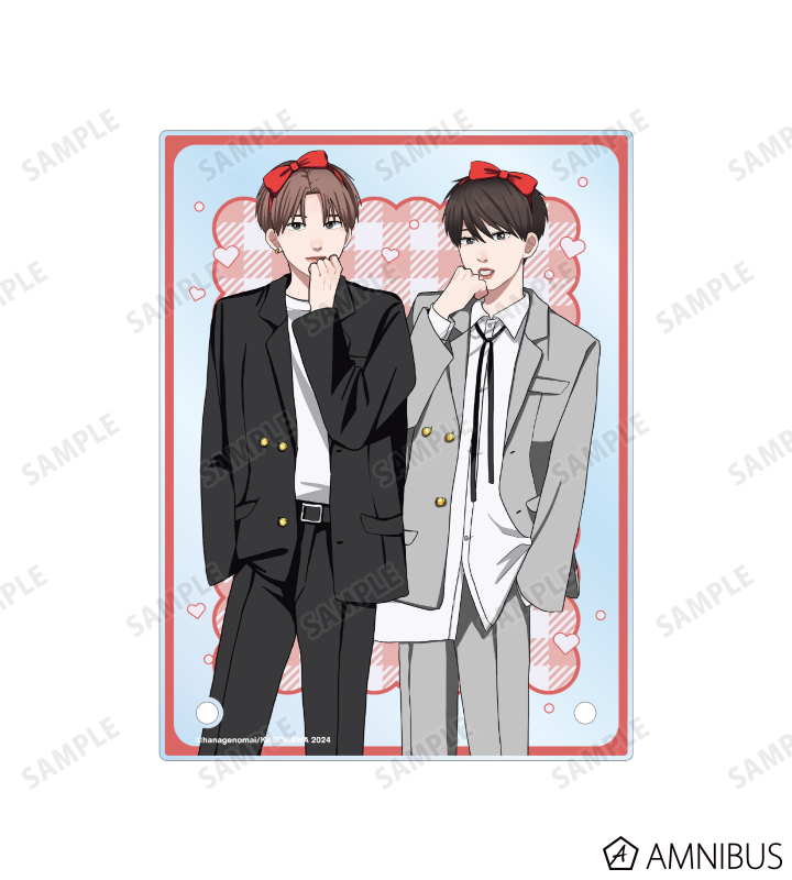 はなげのまい先生 描き下ろし 田中隼人&瀬川拓海 プリントシール風ver. A6アクリルパネル