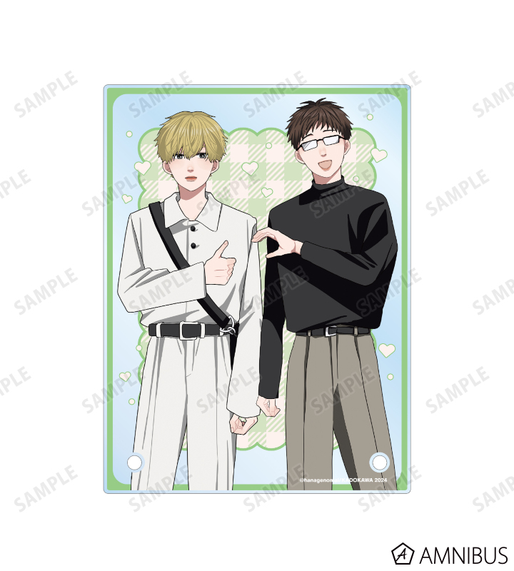 はなげのまい先生 描き下ろし 山崎聡&香取康介 プリントシール風ver. A6アクリルパネル