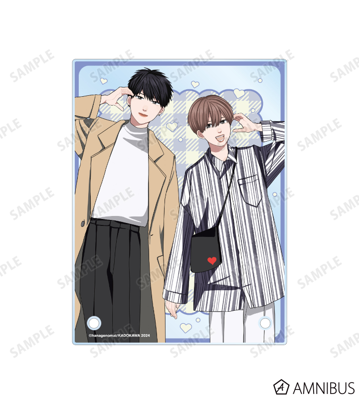 はなげのまい先生 描き下ろし 柿本健&田中優也 プリントシール風ver. A6アクリルパネル