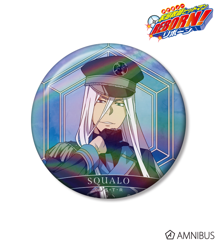 家庭教師ヒットマンREBORN! スクアーロ 缶バッジ 家庭教師ヒットマンREBORN！ トレーディングメタル缶バッジ