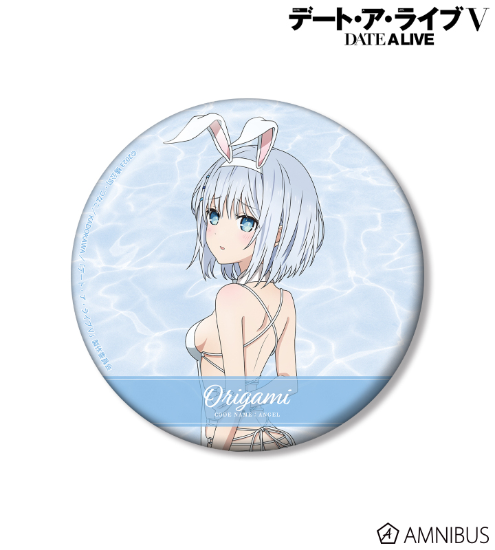 描き下ろし 鳶一折紙 水着バニーver. 100mm缶バッジ