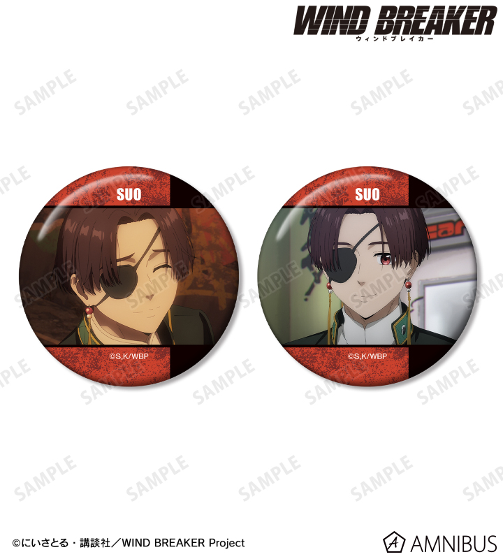 【匿名配送】WIND BREAKER ハッピーバッグ 缶バッジ 蘇枋 2点セット TVアニメ『WIND BREAKER』 - 蘇枋 隼飛 場面写缶バッジ2個セット