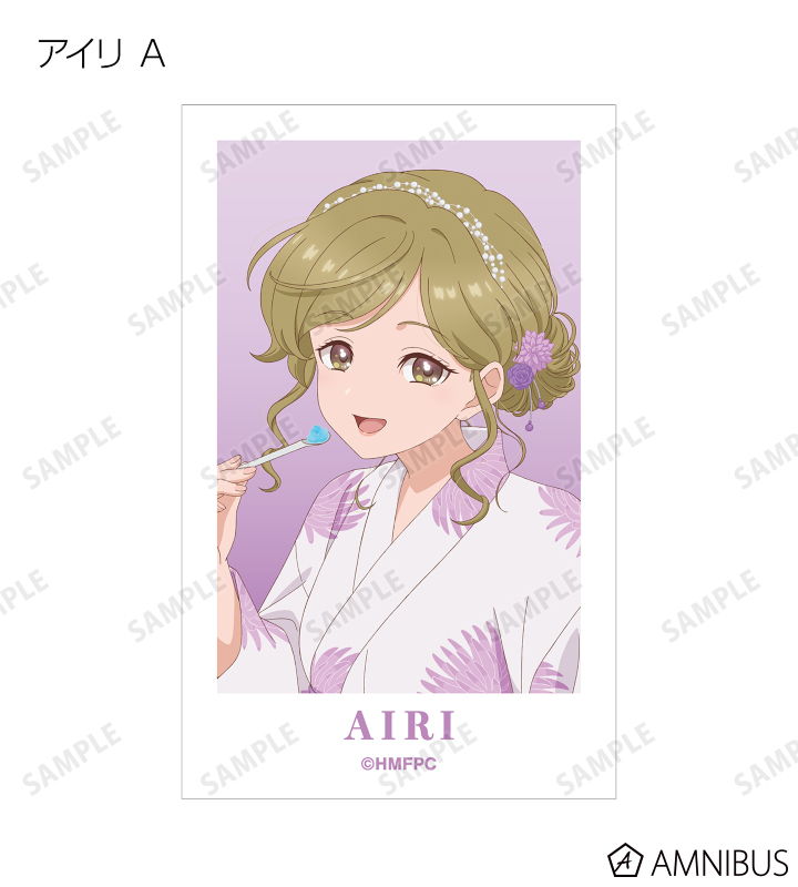 描き下ろし 夏祭りver. トレーディングインスタントカメラ風イラストカード