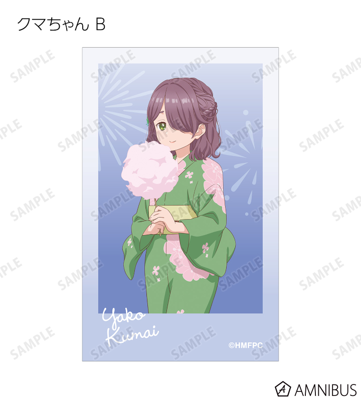 描き下ろし 夏祭りver. トレーディングインスタントカメラ風イラストカード