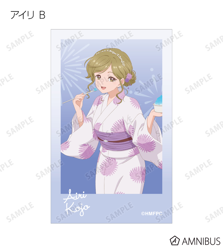 描き下ろし 夏祭りver. トレーディングインスタントカメラ風イラストカード