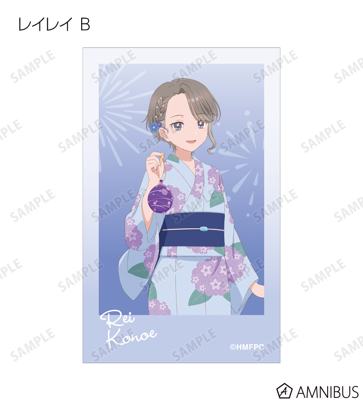 描き下ろし 夏祭りver. トレーディングインスタントカメラ風イラストカード