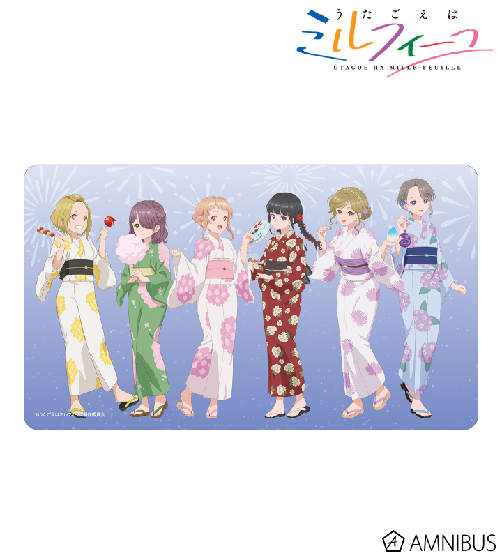 描き下ろし 集合 夏祭りver. マルチデスクマット
