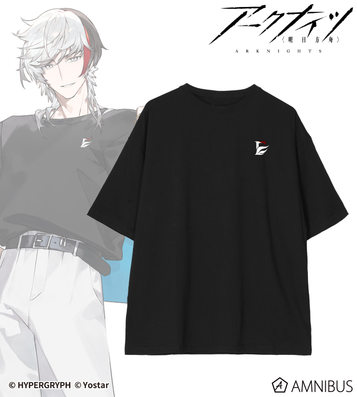 アークナイツ　Logos　Tシャツ アークナイツ - ロゴス ショッピングver. 着用BIGシルエット