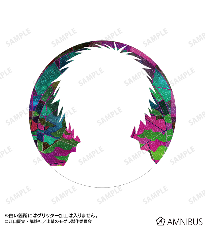 百暗桃弓木 Aure Glass 75mmグリッター缶バッジ