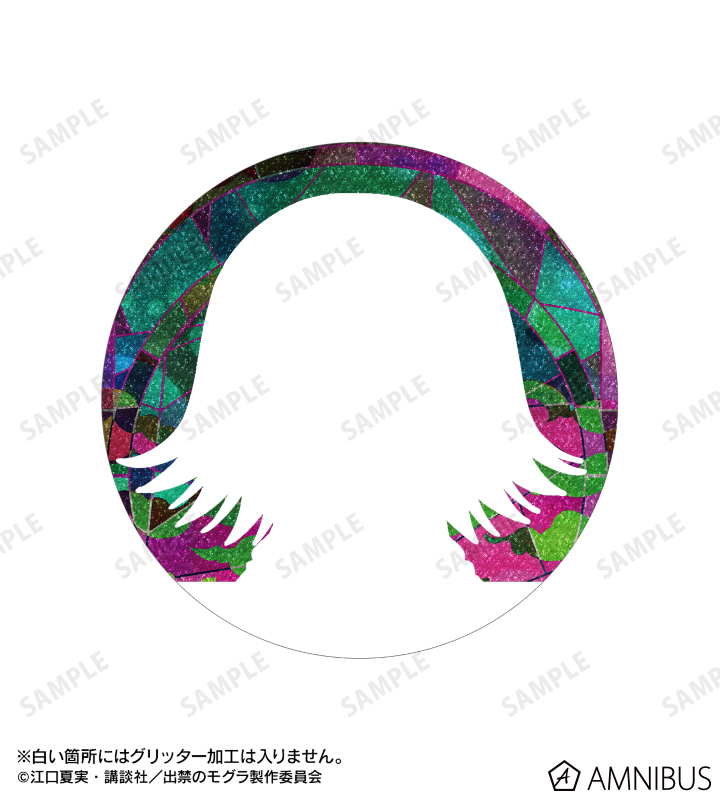 桐原八重子 Aure Glass 75mmグリッター缶バッジ