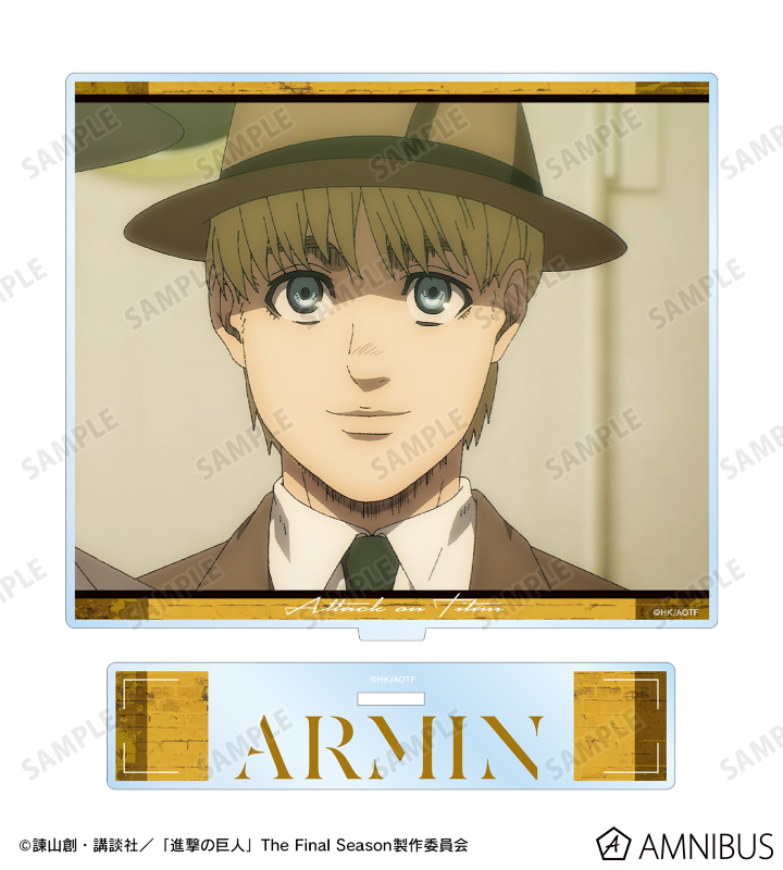進撃の巨人 HIS アニ旅 アクリルスタンド 缶バッジ アルミン 進撃の巨人】ホロ缶バッジ アルミン・アルレルト – コレクション