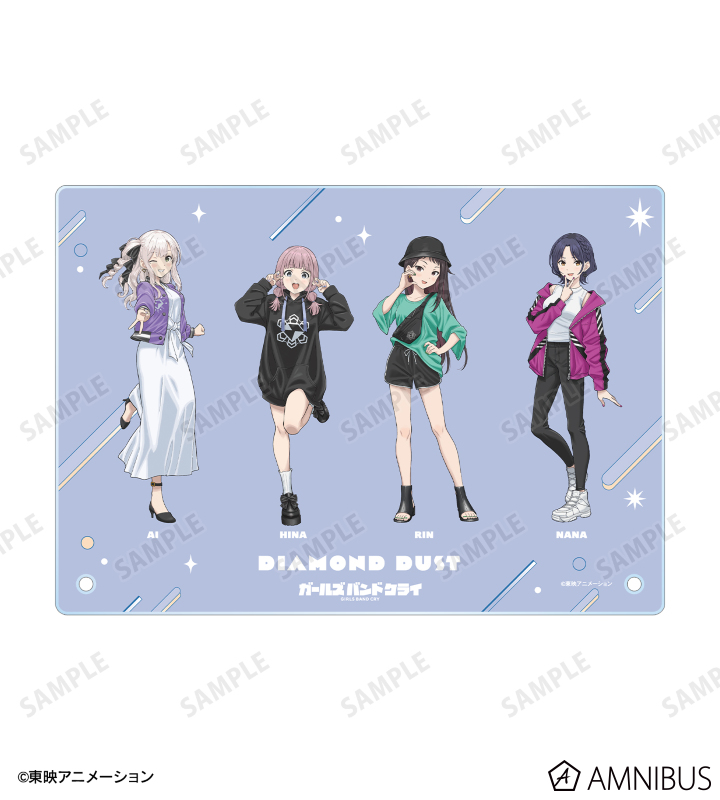 描き下ろし ダイヤモンドダスト 集合 私服ver. A5アクリルパネル
