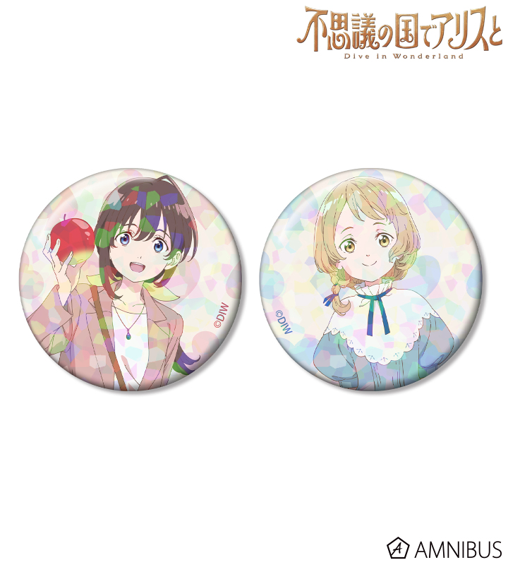 安曇野りせ&アリス ホログラム缶バッジ2個セット