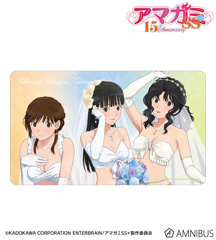アマガミ 絢辻詞 ウェディング水着 特大 アクリルスタンド ポストカード付き アマガミSS＋plus - 描き下ろし 絢辻󠄀 詞&桜井梨穂子&棚町 薫