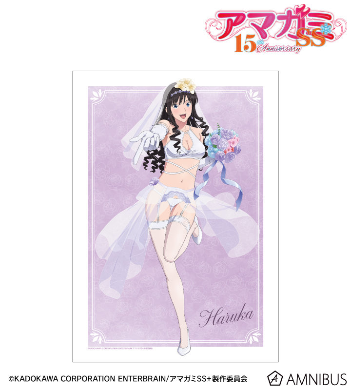 描き下ろし 森島はるか ウェディング水着ver. A3マット加工ポスター