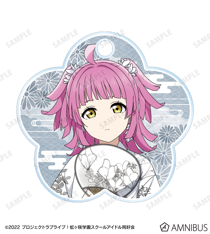 描き下ろし 天王寺璃奈 縁日ver. 2連ワイヤーアクリルキーホルダー
