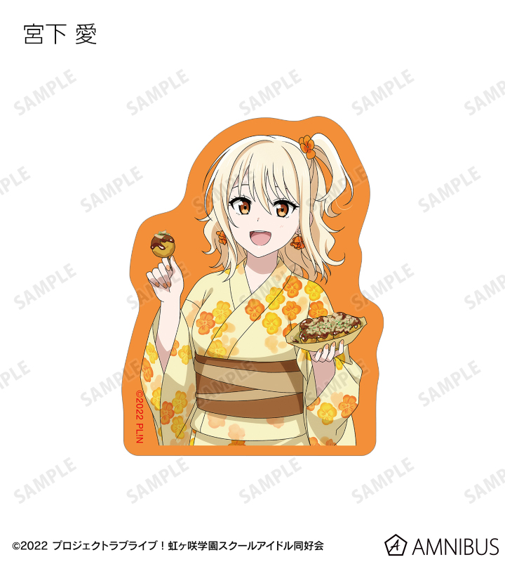 描き下ろし 縁日ver. トレーディングダイカットステッカー