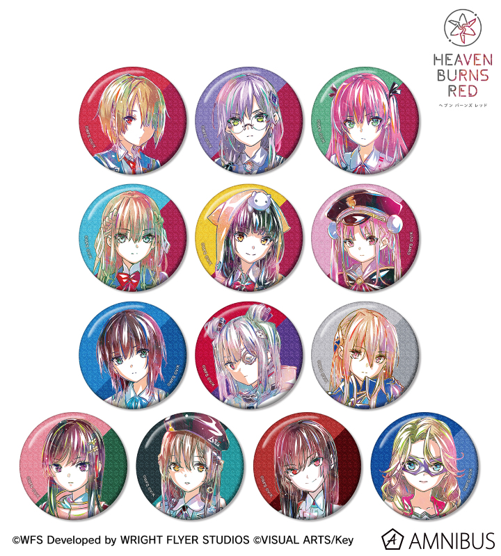 ヘブンバーンズレッド　Ani-Artグリッター缶バッジ　ショップ特典カード付き ヘブンバーンズレッド Ani-Artグリッター缶バッジ ショップ特典