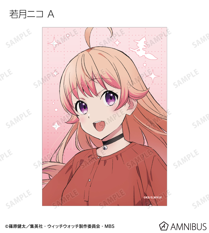 ウィッチウォッチ ホログラム宝石缶バッジ 風祭監志 真神圭護 宮尾音夢 限定品 TVアニメ『ウィッチウォッチ』 - トレーディングブロマイド