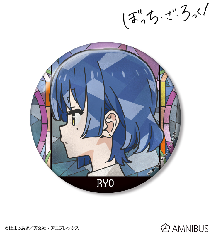山田リョウ Aure Glass 100mm缶バッジ ver.B