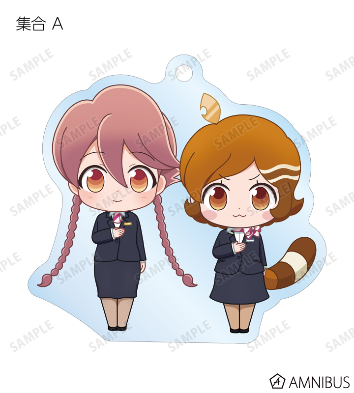 トレーディング ちびキャラ ホテルモントレ制服&モーニングスタッフver. アクリルキーホルダー