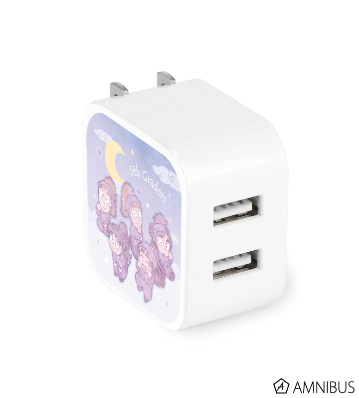 ★あんぬんびんす★ 忍たま乱太郎 - 五年生集合 ar-Unity 星座柄 2ポートUSB