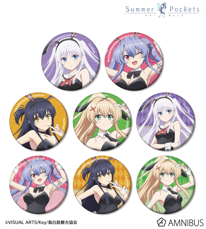 描き下ろし バニーガールver. トレーディンググリッター缶バッジ