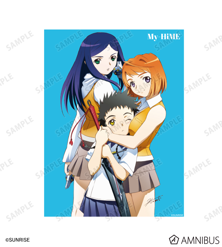 ［夏休み期間限定最終値下げ］新品未開封9-nine- 新海天 キャンパスアート 舞-HiME - 鴇羽 舞衣&玖我 なつき&美袋 命 ver.A F0号