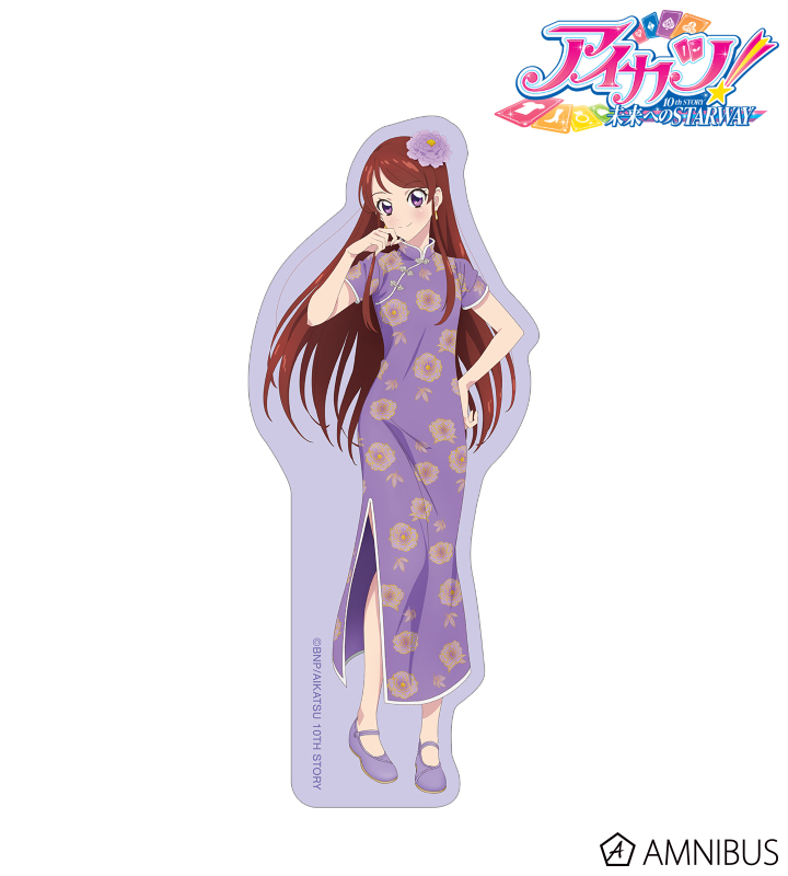 描き下ろし 紫吹 蘭 チャイナドレスver. ダイカットステッカー