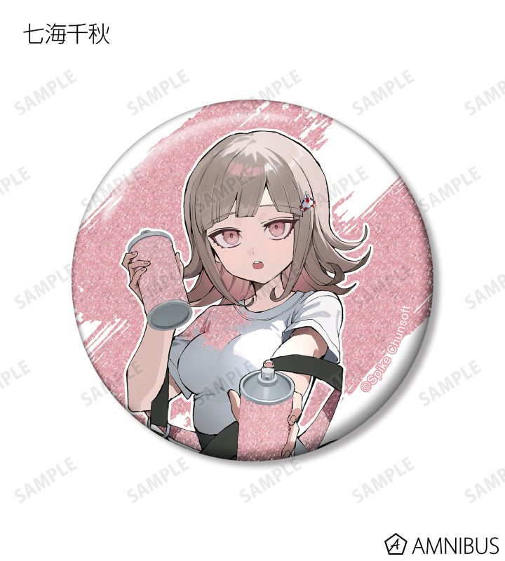 さくしゃ2さんイラスト ペイントスタイルver. トレーディンググリッター缶バッジ