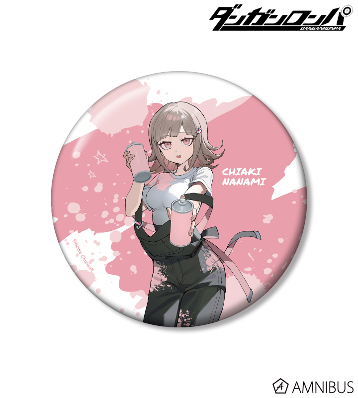 さくしゃ2さんイラスト 七海千秋 ペイントスタイルver. 100mm缶バッジ