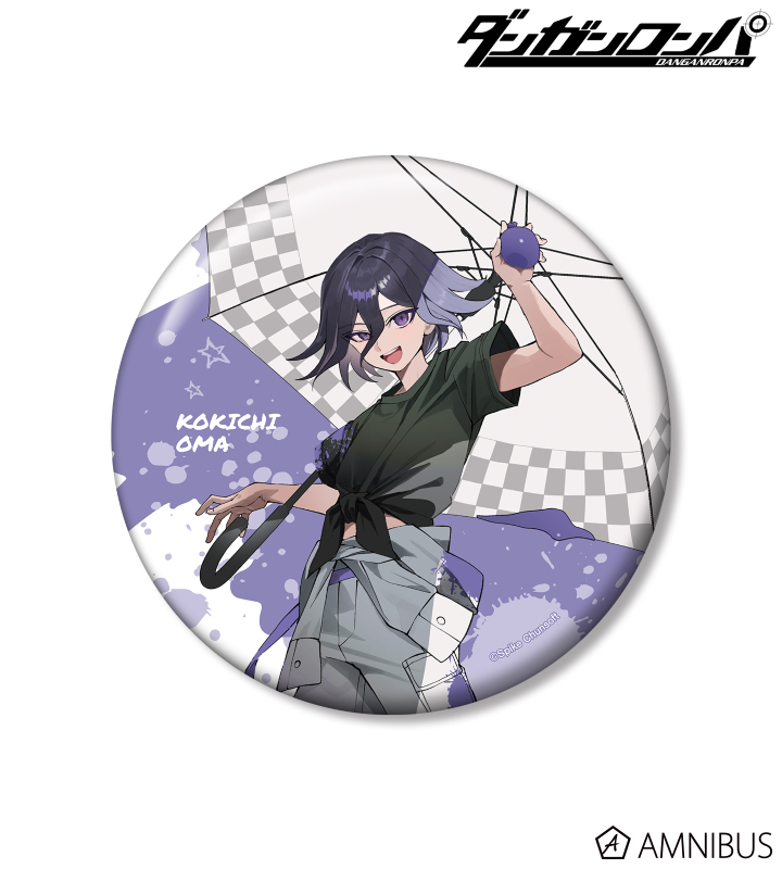 さくしゃ2さんイラスト 王馬小吉 ペイントスタイルver. 100mm缶バッジ