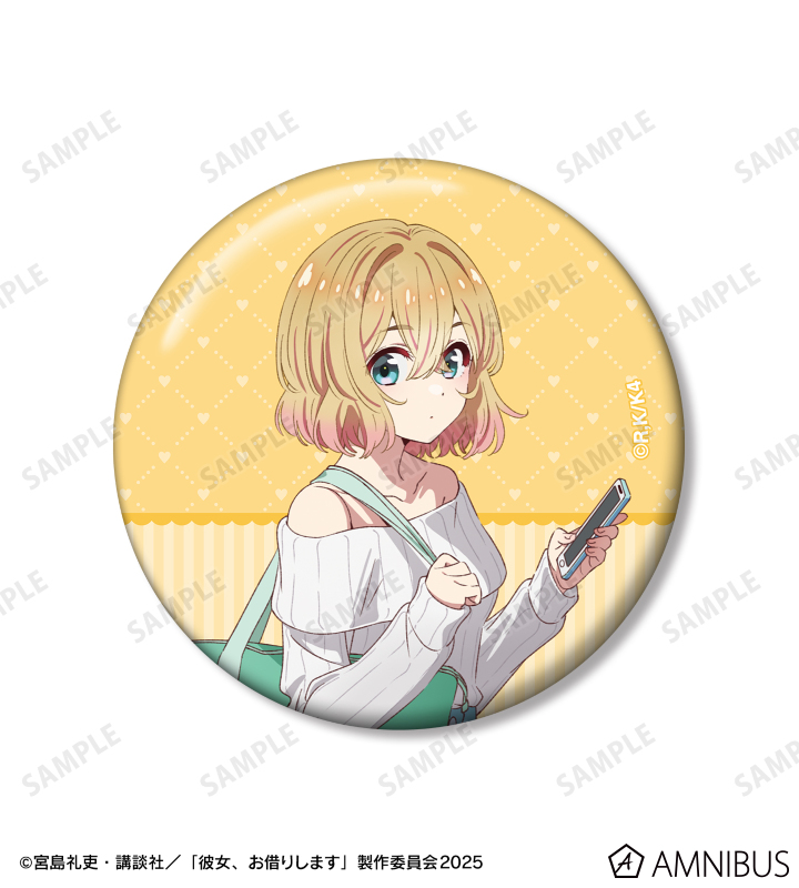 彼女お借りします かのかり 七海麻美 アクスタ 缶バッジ ラバスト フィギュア TVアニメ『彼女、お借りします』 - 七海麻美 缶バッジ2個セット