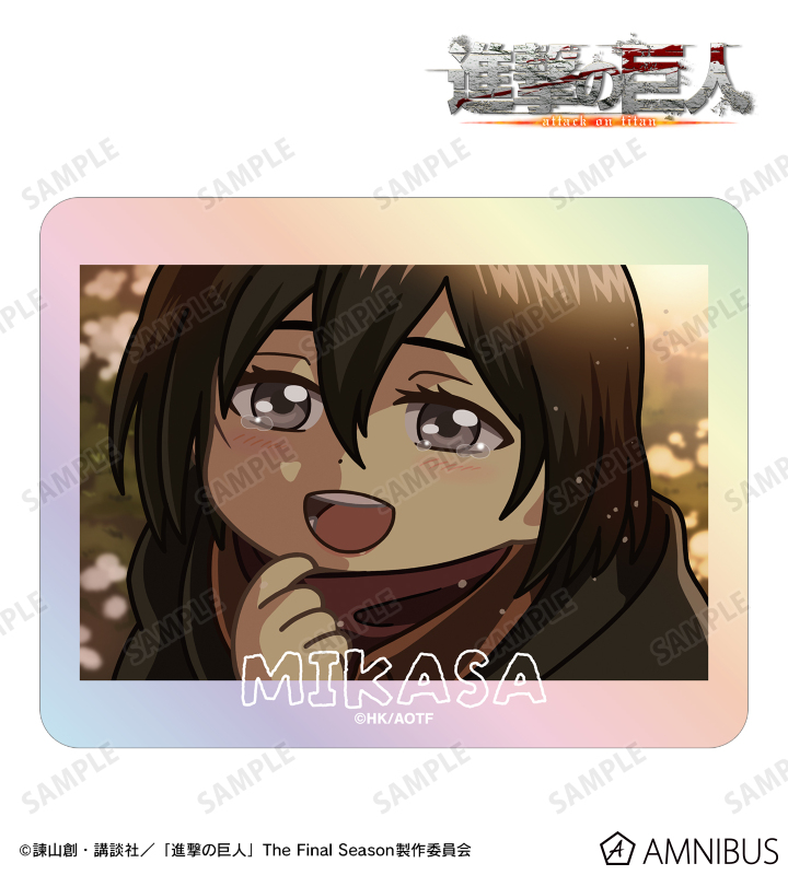ミカサ ゆるコマ オーロラステッカー