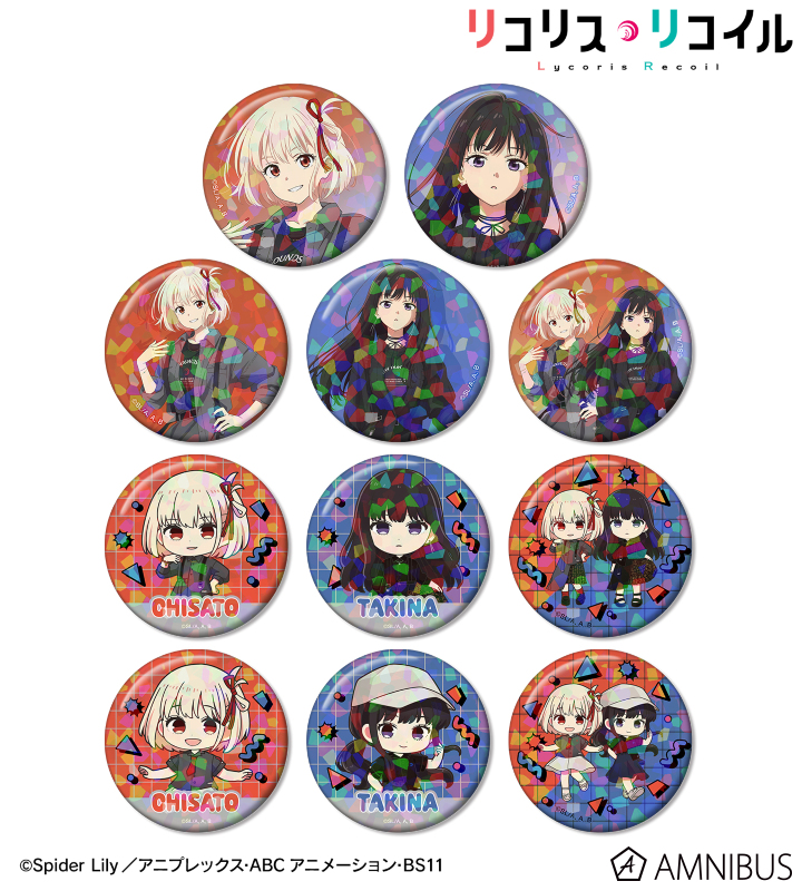 meagratiaコラボ 描き下ろし&ちびキャラ トレーディングホログラム缶バッジ