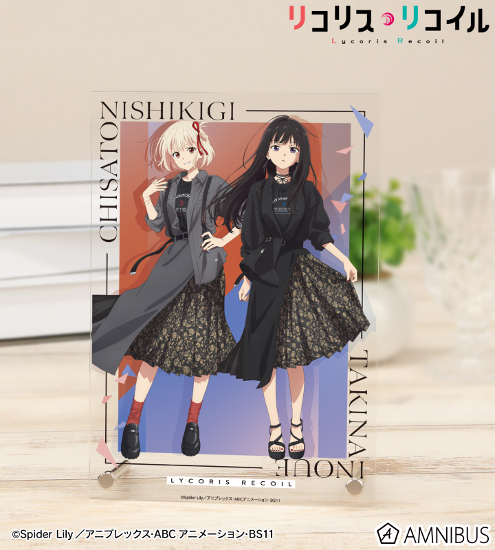 リコリスリコイル　抽選A賞　ビジュアルアクリルプレート　バカンス Amazon.co.jp: リコリス・リコイル バカンス ビジュアルアクリル