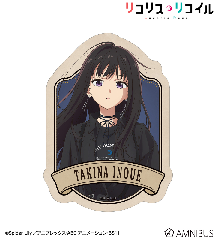 meagratiaコラボ 描き下ろし 井ノ上たきな ダイカットステッカー