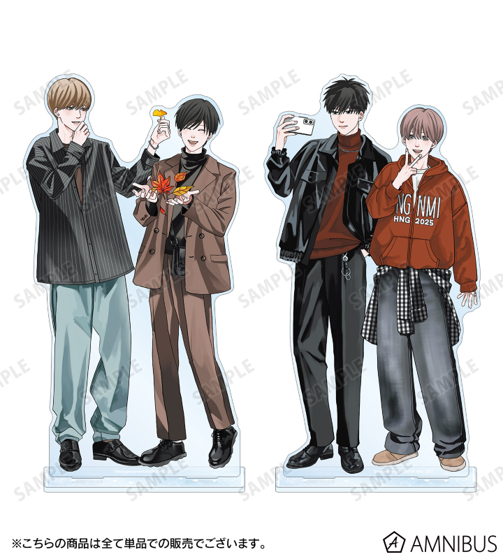 はなげのまい先生 描き下ろし 柿本健&田中優也 公園ver. 集合BIGアクリルスタンド