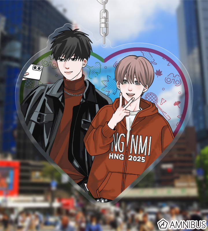 はなげのまい先生 描き下ろし 柿本健&田中優也 公園ver. BIGアクリルキーホルダー