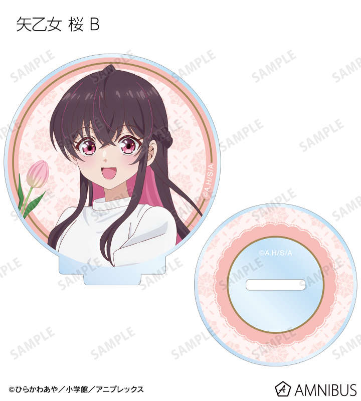 描き下ろし 白いワンピースと花ver. トレーディングアクリルスタンド