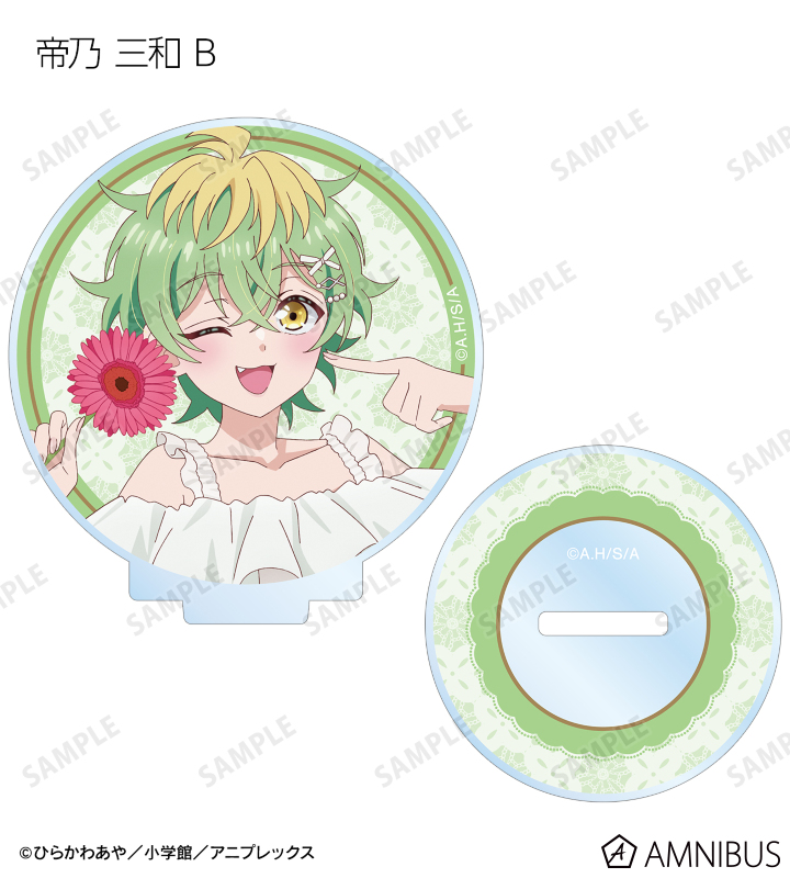 描き下ろし 白いワンピースと花ver. トレーディングアクリルスタンド