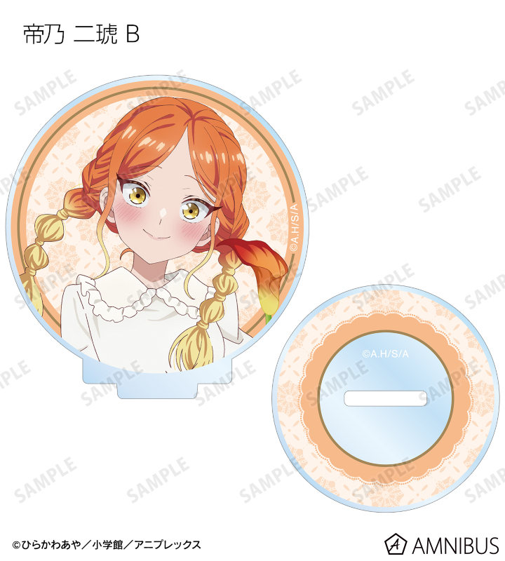 描き下ろし 白いワンピースと花ver. トレーディングアクリルスタンド