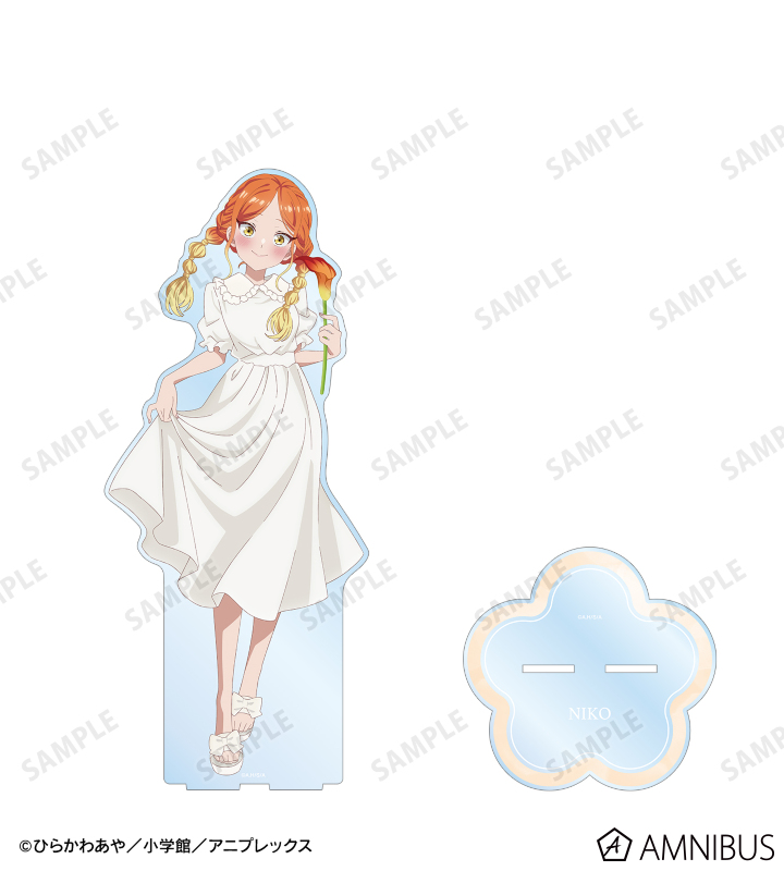 描き下ろし 帝乃 二琥 白いワンピースと花ver. 特大アクリルスタンド
