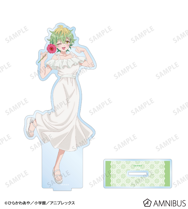 描き下ろし 帝乃 三和 白いワンピースと花ver. BIGアクリルスタンド